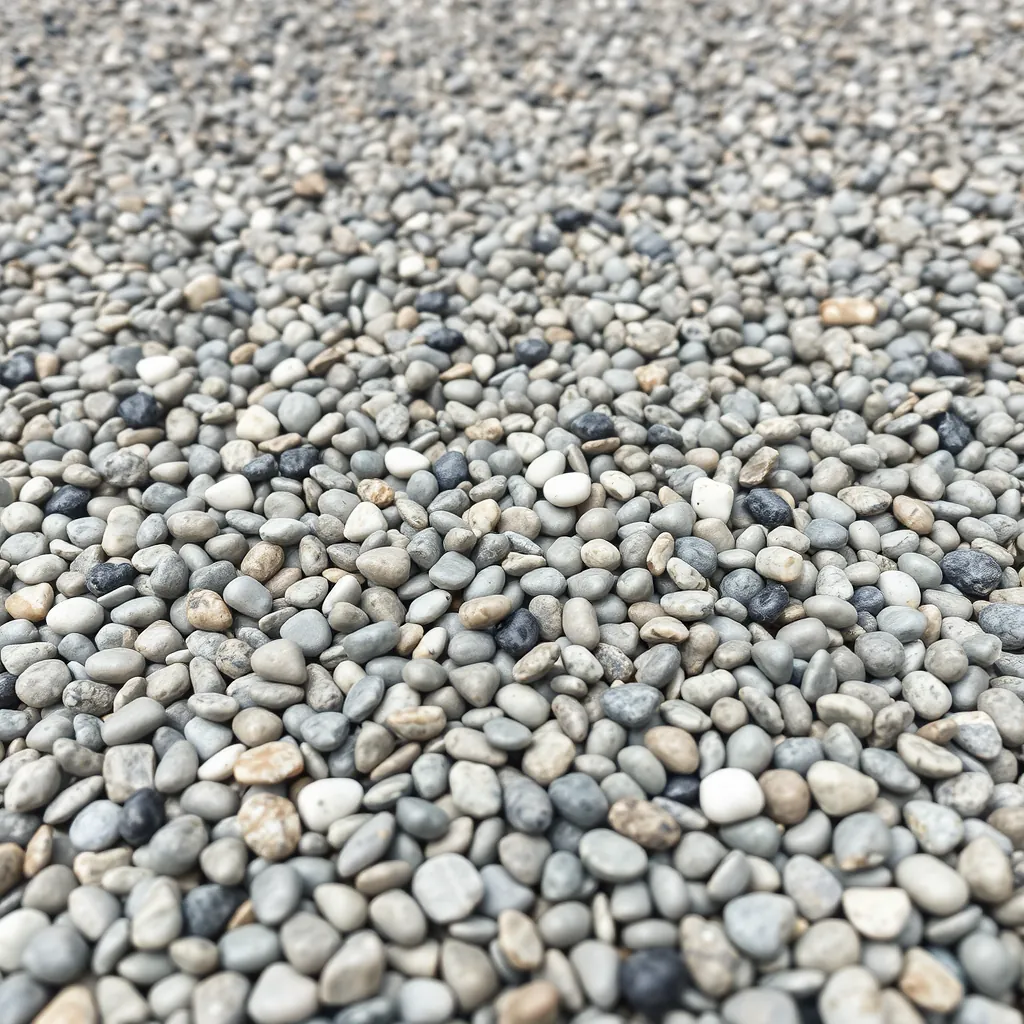 Silver-grey resin-bound stone blend